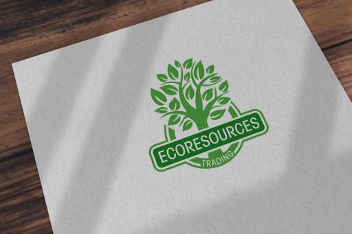 Logodesign, Logo (Wort-/Bildmarke), Logodesign, grün auf Karton; Ecoresources